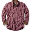 CQR Men’s 100% All Cotton Button Down Flannel Shirts, Long Sleeve Brushed Warm Soft Casual Outdoor Plaid Shirt(Corduroy Wild Pink)