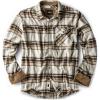 CQR Men’s 100% All Cotton Button Down Flannel Shirts, Long Sleeve Brushed Warm Soft Casual Outdoor Plaid Shirt(Plaid Affogato)