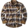 CQR Men’s 100% All Cotton Button Down Flannel Shirts, Long Sleeve Brushed Warm Soft Casual Outdoor Plaid Shirt(Plaid Aged Barrel)