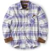 CQR Men’s 100% All Cotton Button Down Flannel Shirts, Long Sleeve Brushed Warm Soft Casual Outdoor Plaid Shirt(Plaid Cream Blue)