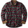 CQR Men’s 100% All Cotton Button Down Flannel Shirts, Long Sleeve Brushed Warm Soft Casual Outdoor Plaid Shirt(Plaid Holiday Mood)