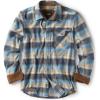 CQR Men’s 100% All Cotton Button Down Flannel Shirts, Long Sleeve Brushed Warm Soft Casual Outdoor Plaid Shirt(Plaid Ocean Sand)