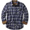 CQR Men’s 100% All Cotton Button Down Flannel Shirts, Long Sleeve Brushed Warm Soft Casual Outdoor Plaid Shirt(Plaid Prussian Blue)