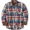 CQR Men’s 100% All Cotton Button Down Flannel Shirts, Long Sleeve Brushed Warm Soft Casual Outdoor Plaid Shirt(Plaid Vintage Wine)
