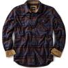 CQR Men’s 100% All Cotton Button Down Flannel Shirts, Long Sleeve Brushed Warm Soft Casual Outdoor Plaid Shirt(Plaid Woods Night)