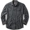 CQR Men’s 100% All Cotton Button Down Flannel Shirts, Long Sleeve Brushed Warm Soft Casual Outdoor Plaid Shirt(Solid Grey)
