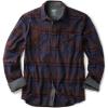 CQR Men’s 100% All Cotton Button Down Flannel Shirts, Long Sleeve Brushed Warm Soft Casual Outdoor Plaid Shirt(Stealth Woods Night)