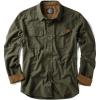 CQR Men’s 100% All Cotton Button Down Flannel Shirts, Long Sleeve Brushed Warm Soft Casual Outdoor Plaid Shirt(Suede Hunter Green)
