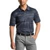 CQR Men’s Polo Shirt, Long Sleeve Tactical Shirts, Outdoor UPF 50+ Pique Shirt, Dry Fit Lightweight Golf Shirts(Frost Essential Scale Charcoal)