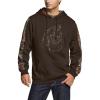 CQR Men’s Winter Fleece Pullover Hoodies, Thermal Long Sleeve Hooded Sweatshirt, Cotton-Blend Outdoor/Tactical Shirts(Fleece Camo Hoodie Brown)
