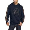CQR Men’s Winter Fleece Pullover Hoodies, Thermal Long Sleeve Hooded Sweatshirt, Cotton-Blend Outdoor/Tactical Shirts(Fleece Camo Hoodie Navy)