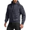 CQR Men’s Winter Fleece Pullover Hoodies, Thermal Long Sleeve Hooded Sweatshirt, Cotton-Blend Outdoor/Tactical Shirts(Fleece Tactical Full-zip Charcoal)
