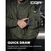 CQR Men’s Casual Bomber Jacket, Outdoor Fall/Winter Zip-Up Windbreaker, Water Resistant Padded MA-1 Flight Jacket with Pocket(Navigator Af Army Green)