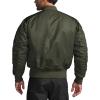 CQR Men’s Casual Bomber Jacket, Outdoor Fall/Winter Zip-Up Windbreaker, Water Resistant Padded MA-1 Flight Jacket with Pocket(Navigator Army Green)