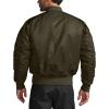 CQR Men’s Casual Bomber Jacket, Outdoor Fall/Winter Zip-Up Windbreaker, Water Resistant Padded MA-1 Flight Jacket with Pocket(Navigator Dark Brown)