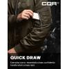 CQR Men’s Casual Bomber Jacket, Outdoor Fall/Winter Zip-Up Windbreaker, Water Resistant Padded MA-1 Flight Jacket with Pocket(Navigator Dark Brown)
