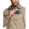 CQR Men’s Flannel Lined Shirt Jackets, Long Sleeved Rugged Plaid Cotton Brushed Suede Shirt Jacket(Flannel Lined Affogato)