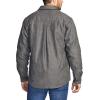 CQR Men’s Flannel Lined Shirt Jackets, Long Sleeved Rugged Plaid Cotton Brushed Suede Shirt Jacket(Flannel Lined New Shark Grey)