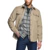 CQR Men’s Flannel Lined Shirt Jackets, Long Sleeved Rugged Plaid Cotton Brushed Suede Shirt Jacket(Flannel Lined Seashore)