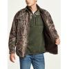 CQR Men’s Flannel Lined Shirt Jackets, Long Sleeved Rugged Plaid Cotton Brushed Suede Shirt Jacket(Flannel Print Lined Hunting Camo)