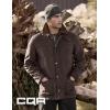 CQR Men’s Flannel Lined Shirt Jackets, Long Sleeved Rugged Plaid Cotton Brushed Suede Shirt Jacket(Huntsman Harvest)
