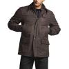 CQR Men’s Flannel Lined Shirt Jackets, Long Sleeved Rugged Plaid Cotton Brushed Suede Shirt Jacket(Huntsman Harvest)