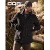CQR Men’s Flannel Lined Shirt Jackets, Long Sleeved Rugged Plaid Cotton Brushed Suede Shirt Jacket(Huntsman Night Sky)