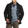 CQR Men’s Flannel Lined Shirt Jackets, Long Sleeved Rugged Plaid Cotton Brushed Suede Shirt Jacket(Huntsman Night Sky)