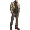 CQR Men’s Flannel Lined Shirt Jackets, Long Sleeved Rugged Plaid Cotton Brushed Suede Shirt Jacket(Stealth Coal Miner)