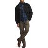 CQR Men’s Flannel Lined Shirt Jackets, Long Sleeved Rugged Plaid Cotton Brushed Suede Shirt Jacket(Stealth Forest Oasis)
