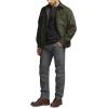 CQR Men’s Flannel Lined Shirt Jackets, Long Sleeved Rugged Plaid Cotton Brushed Suede Shirt Jacket(Stealth Harvest)