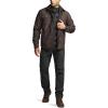 CQR Men’s Flannel Lined Shirt Jackets, Long Sleeved Rugged Plaid Cotton Brushed Suede Shirt Jacket(Stealth Woods Night)