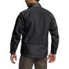 CQR Men’s Water Resistant Tactical Softshell Jacket, Fleece Lined High Neck Full Zip, Wind Rain Hiking Hunting Winter Outdoor(Operator X Black)