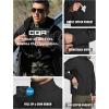 CQR Men’s Water Resistant Tactical Softshell Jacket, Fleece Lined High Neck Full Zip, Wind Rain Hiking Hunting Winter Outdoor(Urban Stealth Black)