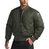 CQR Men’s Casual Bomber Jacket, Outdoor Fall/Winter Zip-Up Windbreaker, Water Resistant Padded MA-1 Flight Jacket with Pocket(Navigator Af Army Green)