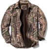 CQR Men’s Flannel Lined Shirt Jackets, Long Sleeved Rugged Plaid Cotton Brushed Suede Shirt Jacket(Flannel Print Lined Hunting Camo)