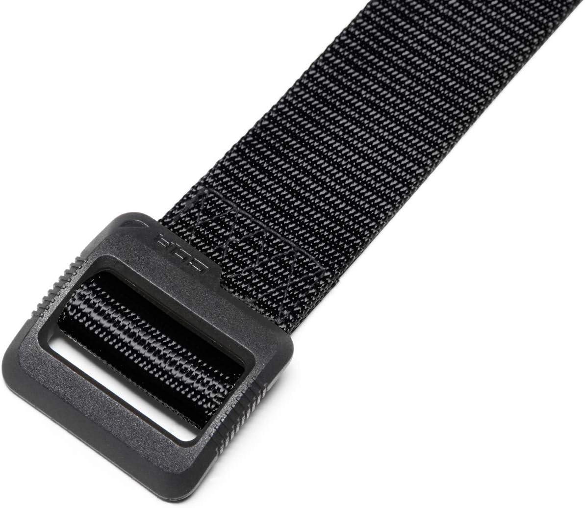imageCQR Tactical Belt Military Style Heavy Duty Belt Webbing EDC QuickRelease Buckle2pack Flex Poly Black Black