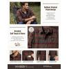 CQR Men’s 100% Cotton Plaid Flannel Shirt, Long Sleeve Shirt Jackets, Casual Outdoor Jacket with Pockets(Regular Fit Flannel Harvest)