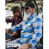CQR Men’s 100% Cotton Plaid Flannel Shirt, Long Sleeve Shirt Jackets, Casual Outdoor Jacket with Pockets(Regular Fit Under Bridge)