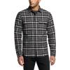 CQR Men’s 100% Cotton Plaid Flannel Shirt, Long Sleeve Shirt Jackets, Casual Outdoor Jacket with Pockets(Slim Fit Charred Land)