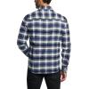 CQR Men’s 100% Cotton Plaid Flannel Shirt, Long Sleeve Shirt Jackets, Casual Outdoor Jacket with Pockets(Slim Fit Vague Blue)