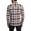 CQR Men’s 100% Cotton Plaid Flannel Shirt, Long Sleeve Shirt Jackets, Casual Outdoor Jacket with Pockets(Slim Fit Vague Brown)