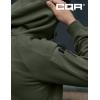 CQR Men’s Winter Fleece Pullover Hoodies, Thermal Long Sleeve Hooded Sweatshirt, Cotton-Blend Outdoor/Tactical Shirts(Fleece Ripstop Pannel Full-zip Olive)