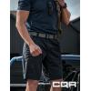 CQR Tactical Belt, Military Style Heavy Duty Belt, Webbing EDC Quick-Release Buckle(2pack Flex Poly Black/ Grey)