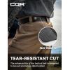 CQR Tactical Belt, Military Style Heavy Duty Belt, Webbing EDC Quick-Release Buckle(2pack Flex Poly Black/ Grey)