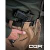 CQR Tactical Belt, Military Style Heavy Duty Belt, Webbing EDC Quick-Release Buckle(2pack Flex Poly Black/ Khaki)