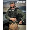 CQR Tactical Belt, Military Style Heavy Duty Belt, Webbing EDC Quick-Release Buckle(Flex Poly Green)