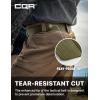 CQR Tactical Belt, Military Style Heavy Duty Belt, Webbing EDC Quick-Release Buckle(Flex Poly Green)