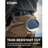 CQR Tactical Belt, Military Style Heavy Duty Belt, Webbing EDC Quick-Release Buckle(Flex Poly Police Navy)