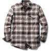 CQR Men’s 100% Cotton Plaid Flannel Shirt, Long Sleeve Shirt Jackets, Casual Outdoor Jacket with Pockets(Slim Fit Vague Brown)